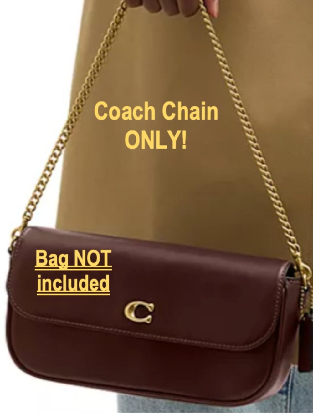 Coach Authentic Brook's Shoulder Bag Chain	 NWOTs